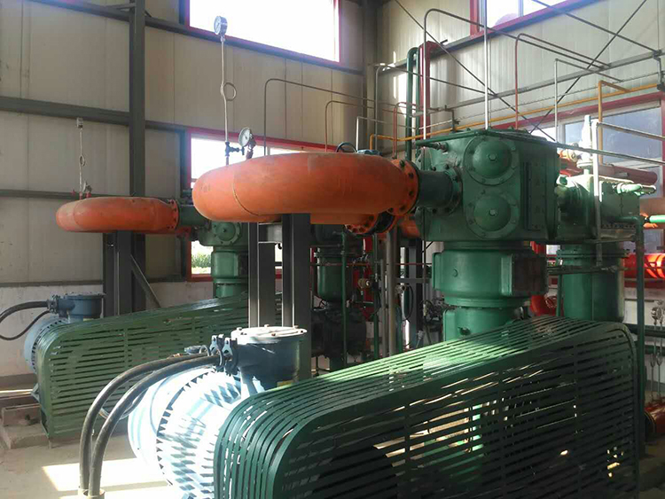 河北華棟化工氯化氫和氯甲烷壓縮機現(xiàn)場